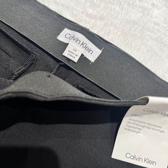 Calvin Klein stretch black office or casual pants - Picture 9 of 9